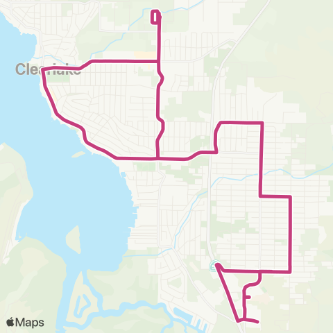 Lake Transit Authority The Avenues map