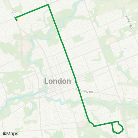 London Transit Masonville Mall – Pond Mills map