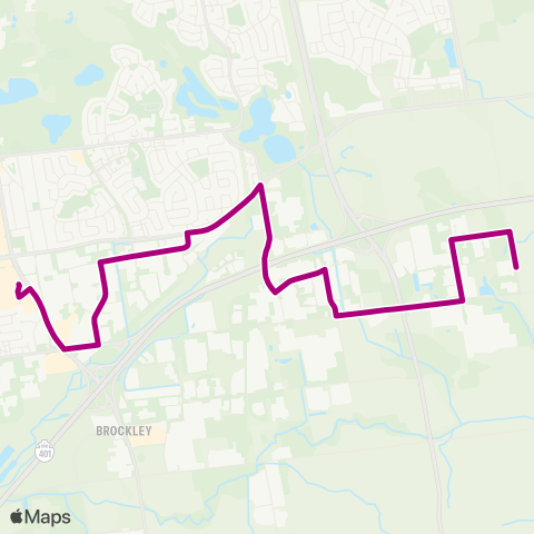 London Transit White Oaks Mall to Cheese Factory Rd map