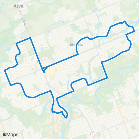 London Transit Masonville Pl to Alumni Hall/Natural Science map