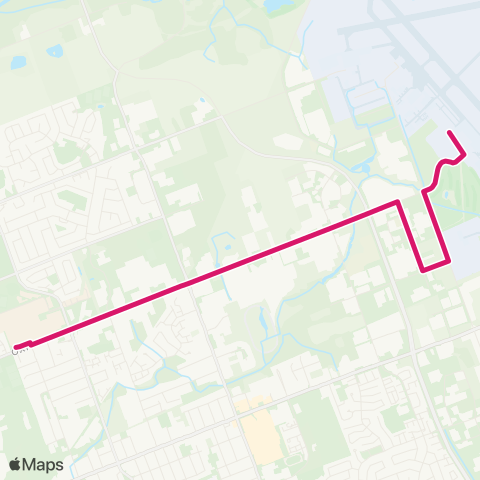 London Transit Fanshawe College to London Airport map