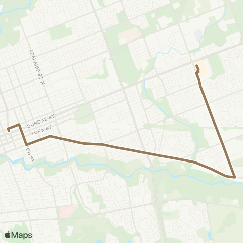 London Transit Downtown – Argyle map