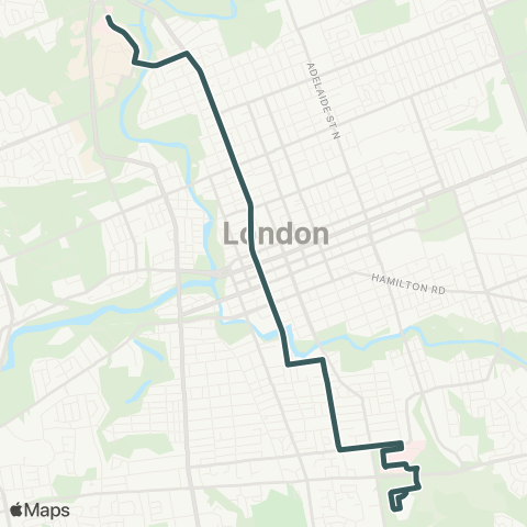 London Transit University Hospital – Parkwood Institute map