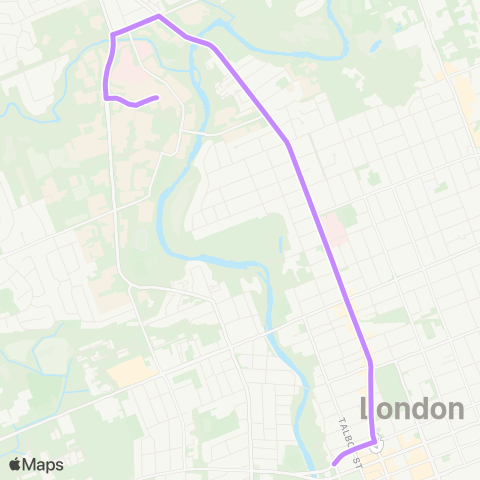 London Transit Downtown – Natural Science map