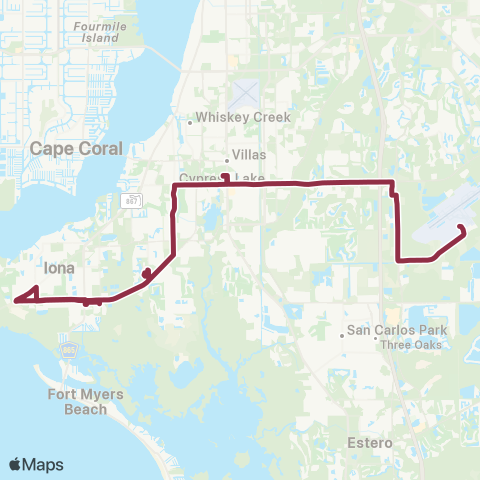 LeeTran Daniels Parkway / Summerlin Ro map