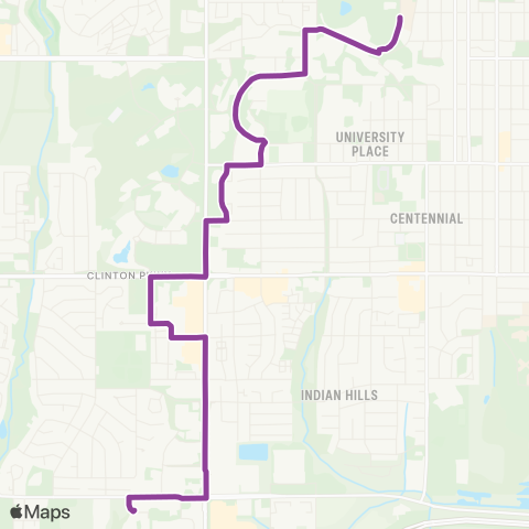 Lawrence Transit 31st St-KU map