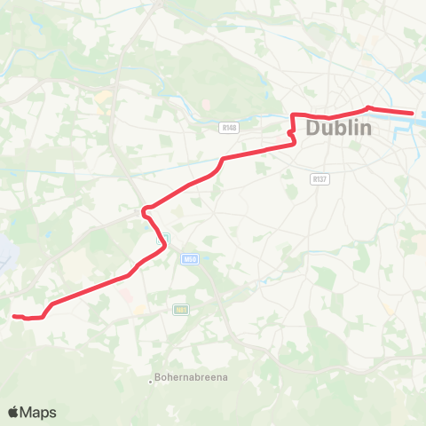 Luas The Point - Tallaght map