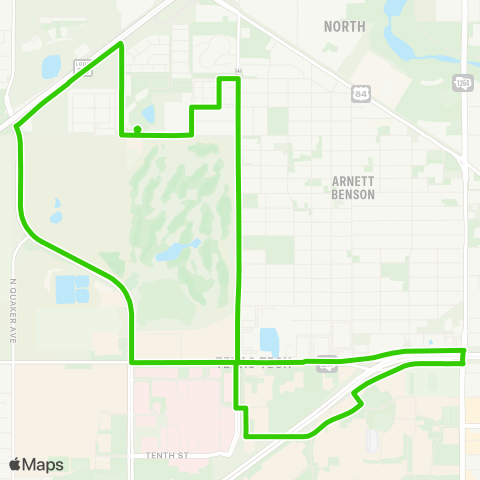 Citibus North Indiana map