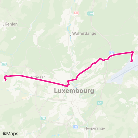 Ville de Luxembourg  map