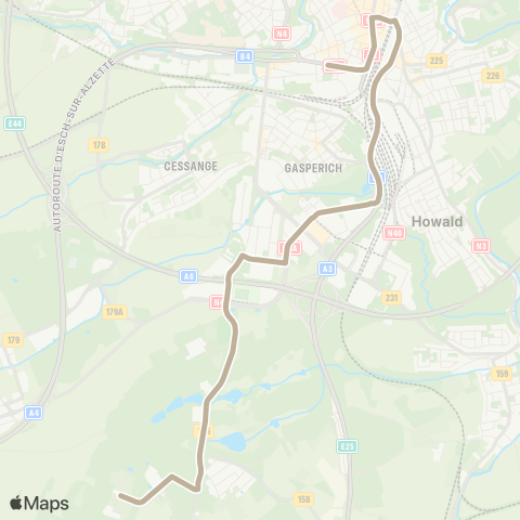 Ville de Luxembourg  map