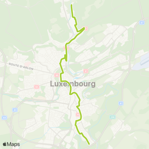 Ville de Luxembourg  map