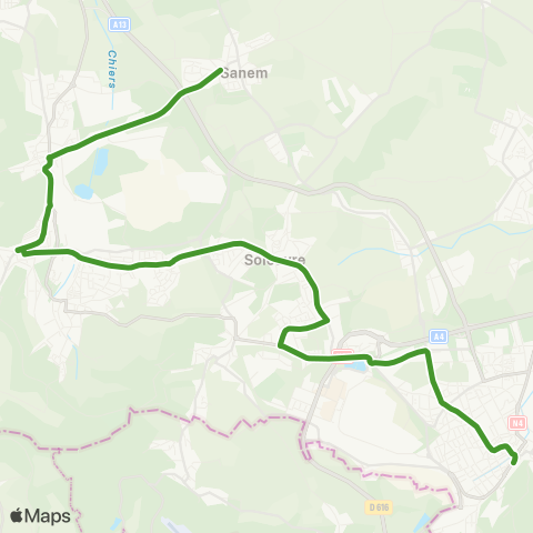 Lignes Scolaires TICE  map