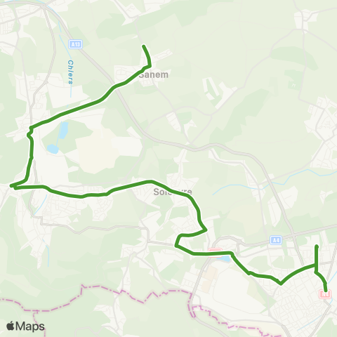 Lignes Scolaires TICE  map