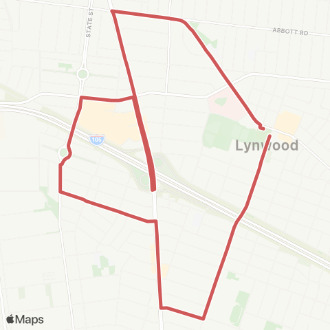 Lynwood Breeze Route A - Red map