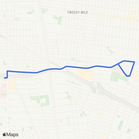 Lynwood Breeze Route D - Blue map