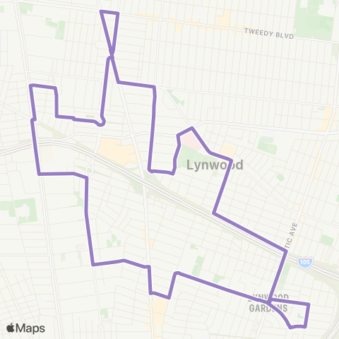 Lynwood Breeze Purple map