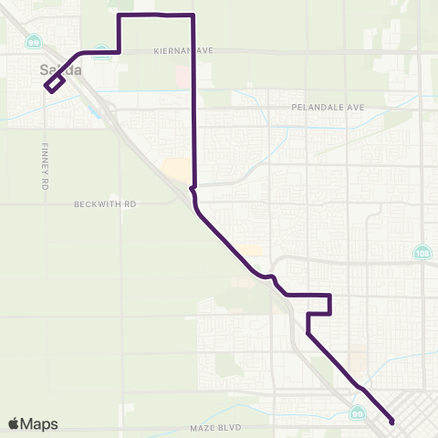 The S Route 48 map