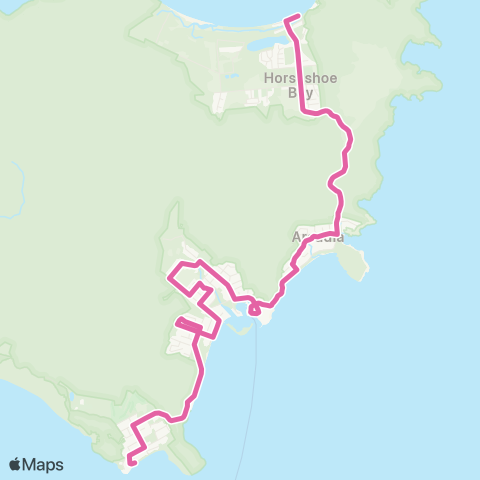 Translink Magnetic Island Picnic Bay - Horseshoe Bay map