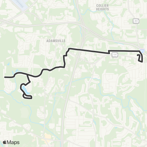 MARTA Boulder Park Drive map