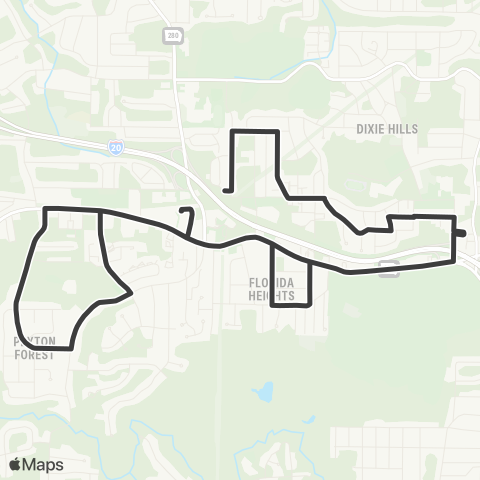 MARTA Peyton Forest / Dixie Hills map