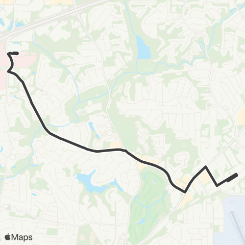 MARTA Johnson Ferry Road map