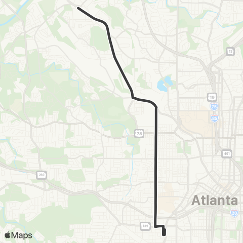 MARTA Marietta Blvd / Joseph E Lowery Blvd map