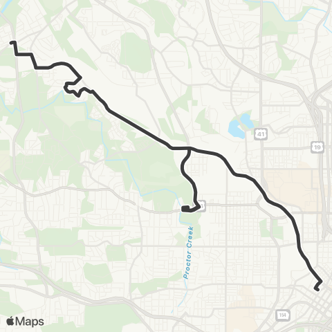 MARTA Marietta Street / Perry Boulevard map