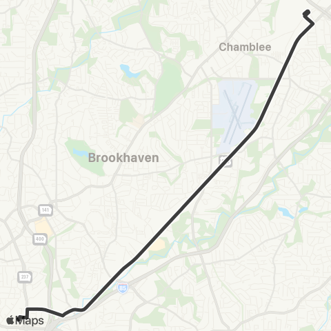 MARTA Buford Highway map