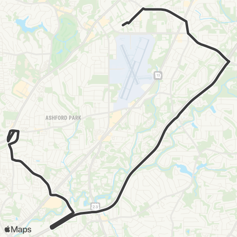 MARTA I-85 Access Road map