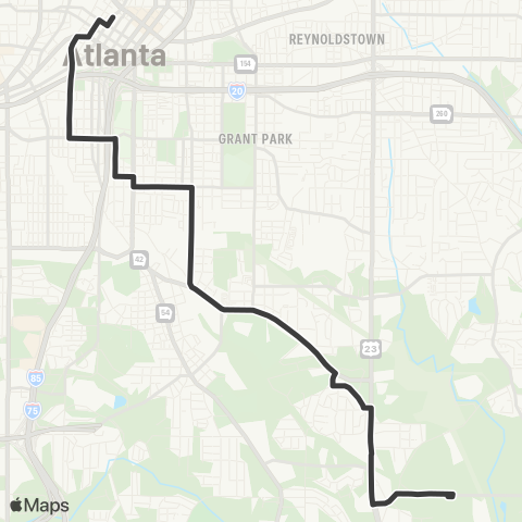 MARTA McDonough Boulevard map