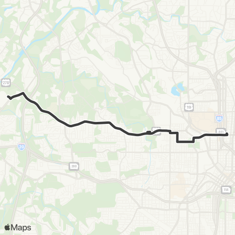 MARTA Donald Lee Hollowell Parkway map