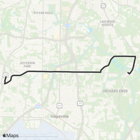 MARTA Cleveland Avenue map