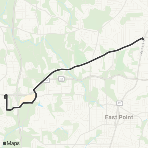 MARTA Campbellton Road map