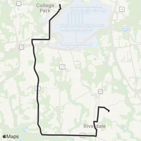 MARTA Old National Highway map