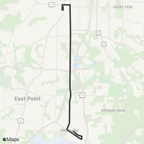 MARTA Metropolitan Parkway map