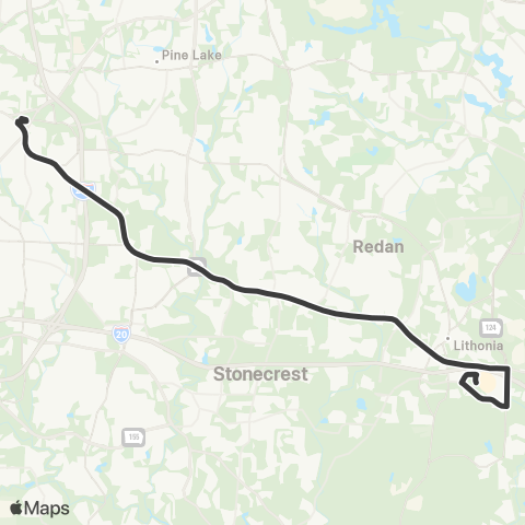 MARTA Covington Highway map