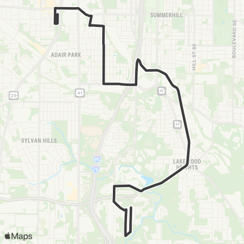 MARTA Pittsburgh map