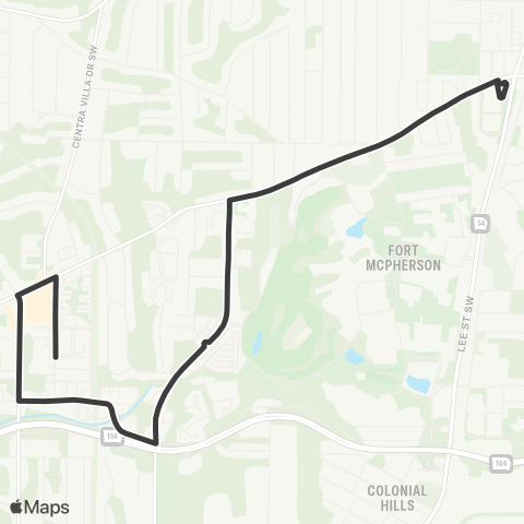 MARTA Myrtle Drive / Alison Court map