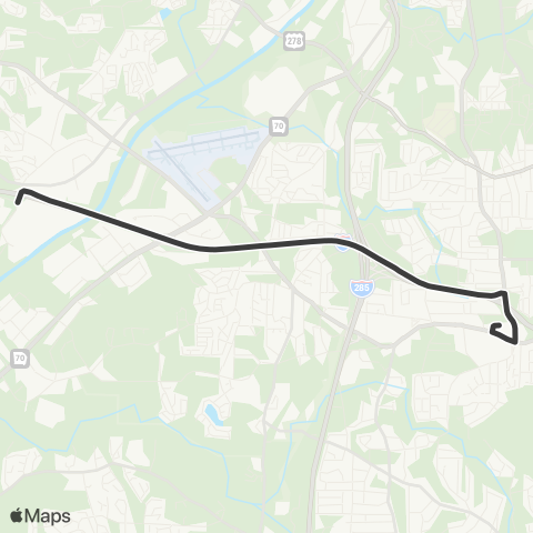 MARTA Six Flags Over Georgia map