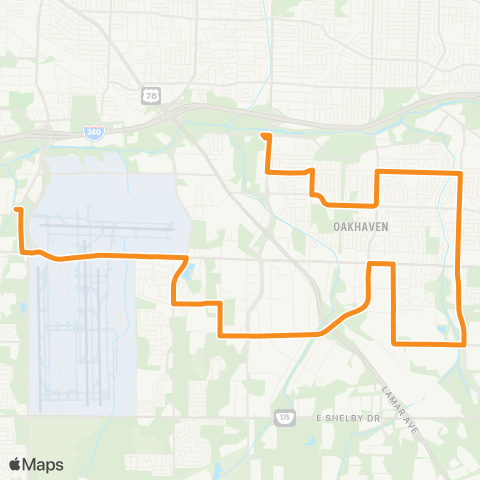 MATA Southeast Circulator map