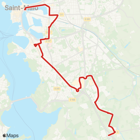 MAT Intra-Muros ↔︎ La Madeleine ↔︎ Moulin map