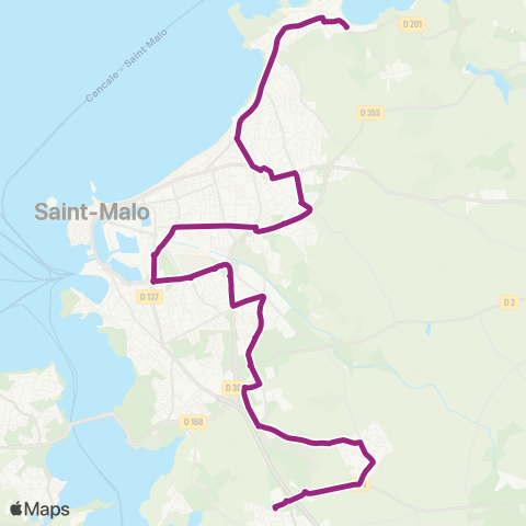 MAT Château-Malo ↔︎ Gares ↔︎ Rôthéneuf map