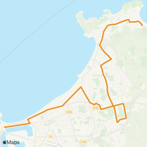 MAT Rothéneuf ↔︎ Paramé ↔︎ Intra-Muros map