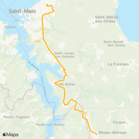 MAT Scolaires Miniac - Choisy map