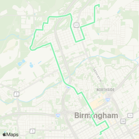 MAX Transit Fairmont map