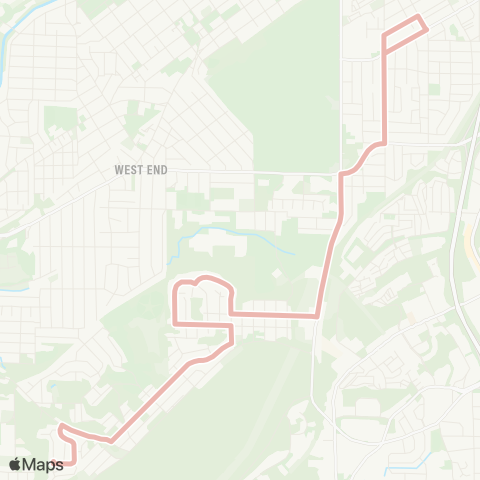 MAX Transit South Powderly map