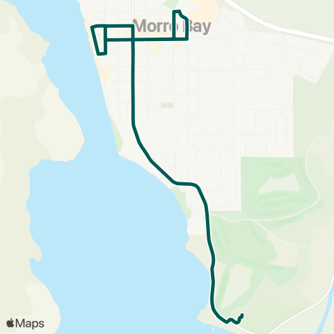 Morro Bay Transit Trolley - Downtown Route map