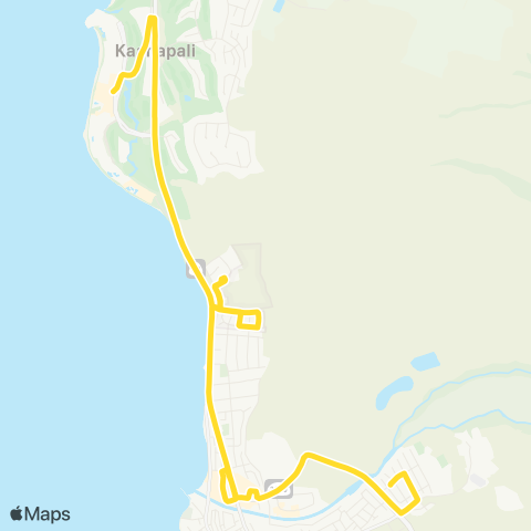 Maui Bus Lahaina Villager map