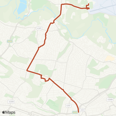 morebus Cranborne House - Chapel Gate map