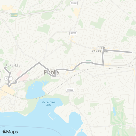 morebus Tennyson Buildings - Poole High School map